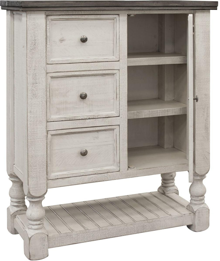 Stone 3 Drawer with 1 Door Chest in Two Tone image