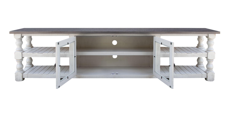 Stone 2 Doors & Shelves, 93" TV Stand - Valley Furniture Store