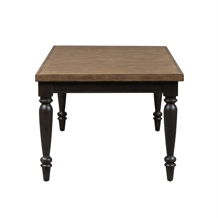 Liberty Furniture Harvest Home Rectangular Leg Dining Table in Chalkboard
