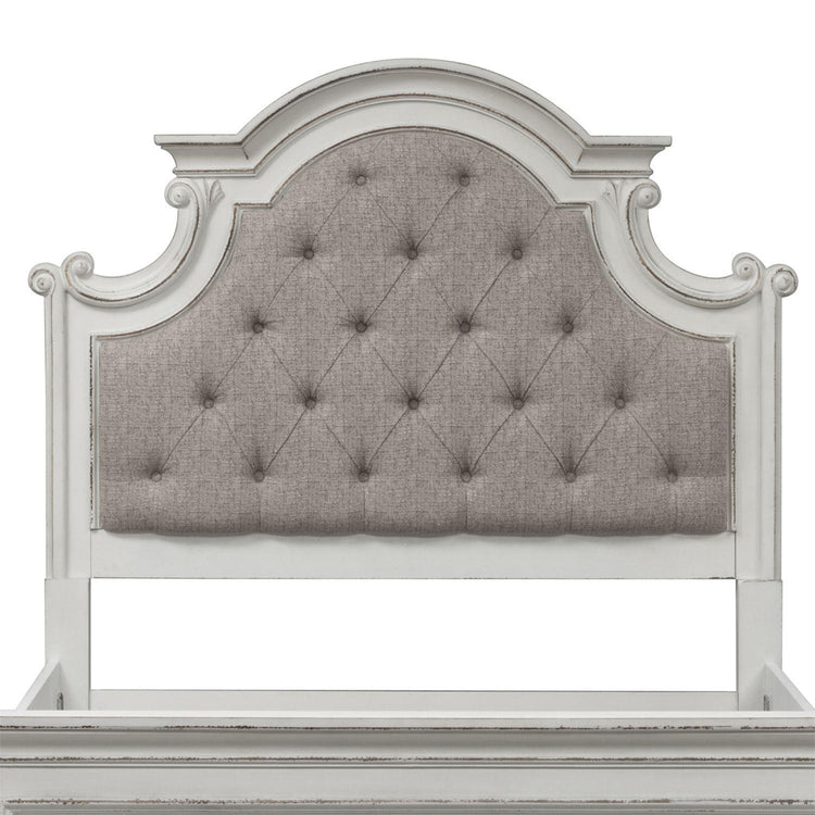 Liberty Magnolia Manor King Upholstered Panel Headboard in Antique White
