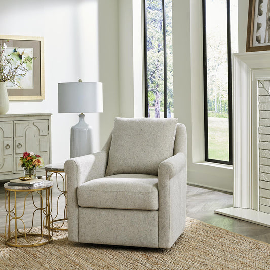 Landcaster Upholstered Accent Chair - Pebble image