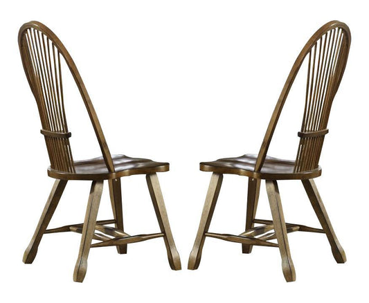 Liberty Furniture Treasures Sheaf Back Side Chair in Rustic Oak Finish (Set of 2) image