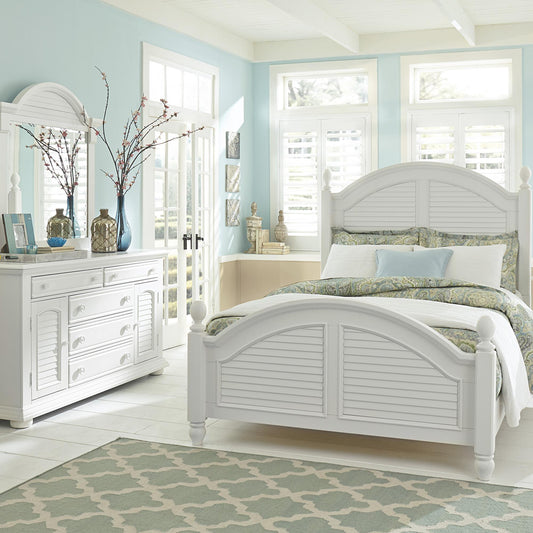Summer House I King Poster Bed, Dresser & Mirror, Chest image