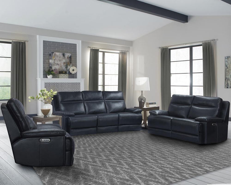 Parker House Paxton Power Loveseat in Navy