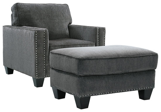 Gavril Chair & Ottoman Set - Valley Furniture Store