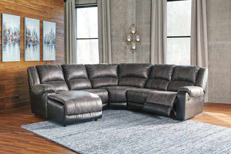Nantahala 5-Piece Reclining Sectional with Chaise