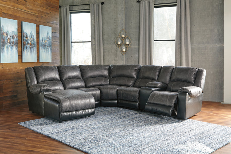 Nantahala 6-Piece Reclining Sectional with Chaise