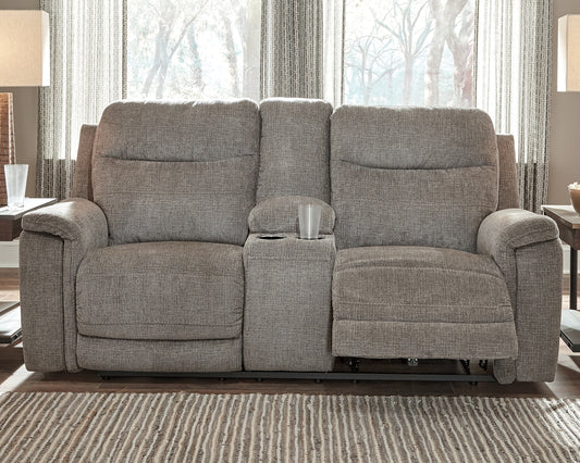 Mouttrie Power Reclining Loveseat with Console