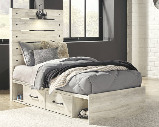 Cambeck Twin Panel Bed with 4 Storage Drawers