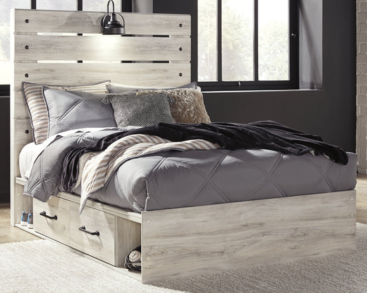 Cambeck Panel Bed with 2 Storage Drawers