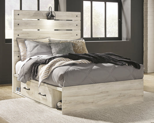 Cambeck Full Panel Bed with 4 Storage Drawers