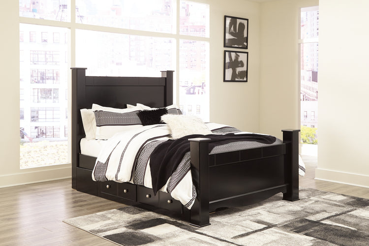 Mirlotown Queen Poster Bed with Storage