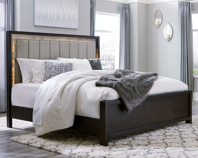 Maretto King Upholstered Panel Bed
