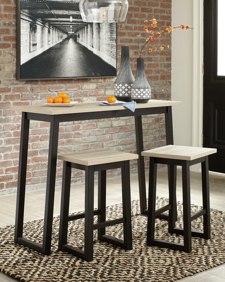 Waylowe Counter Height Dining Table and Bar Stools (Set of 3) - Valley Furniture Store