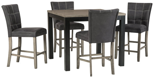 Dontally 5-Piece Counter Height Dining Room Set