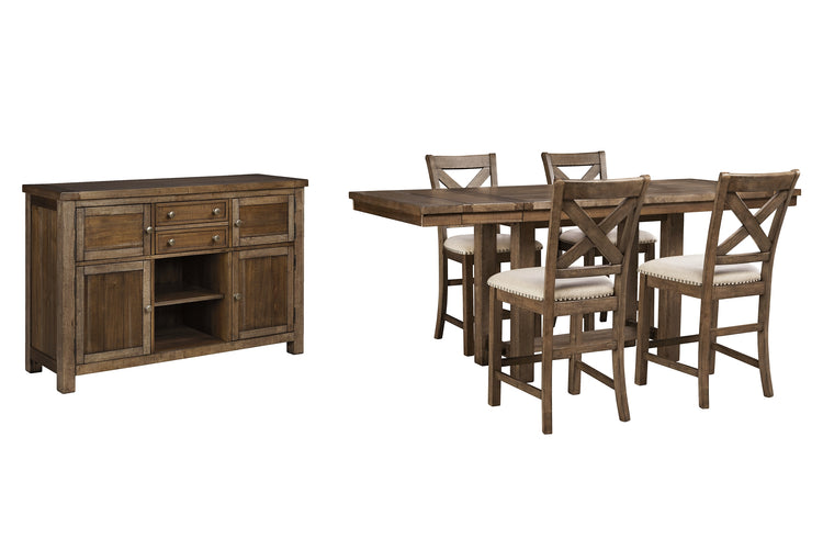 Moriville 6-Piece Counter Height Dining Room Set