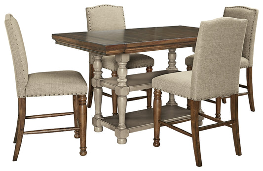 Lettner 5-Piece Counter Height Dining Room Set