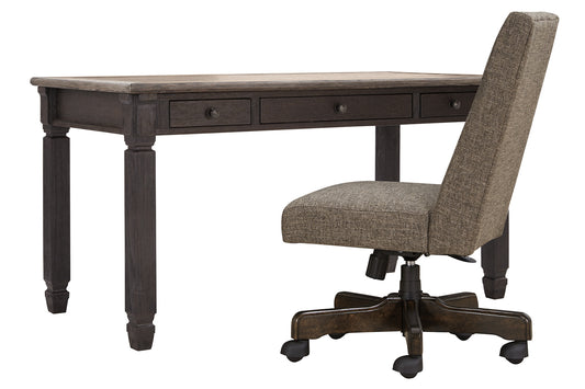 Tyler Creek Home Office Desk with Chair