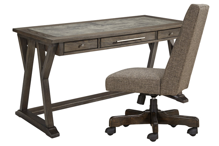 Luxenford Home Office Desk with Chair - Valley Furniture Store