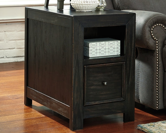 Gavelston Chairside End Table with USB Ports & Outlets