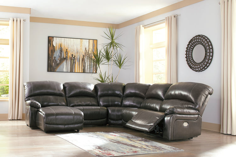 Hallstrung 5-Piece Power Reclining Sectional with Chaise
