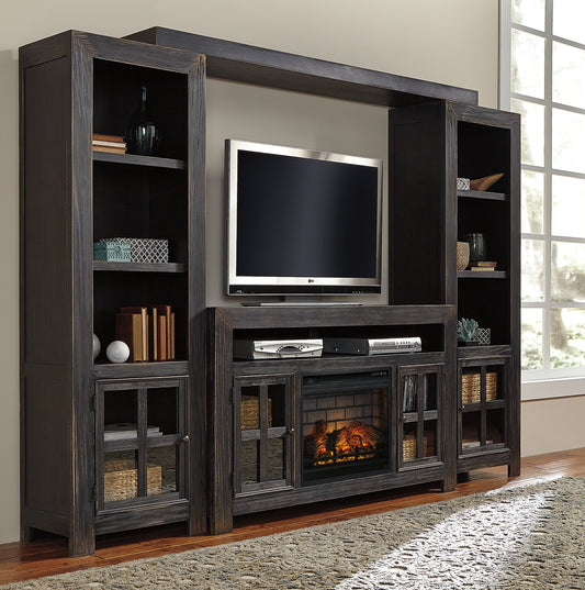 Gavelston 4-Piece Entertainment Center with Electric Fireplace