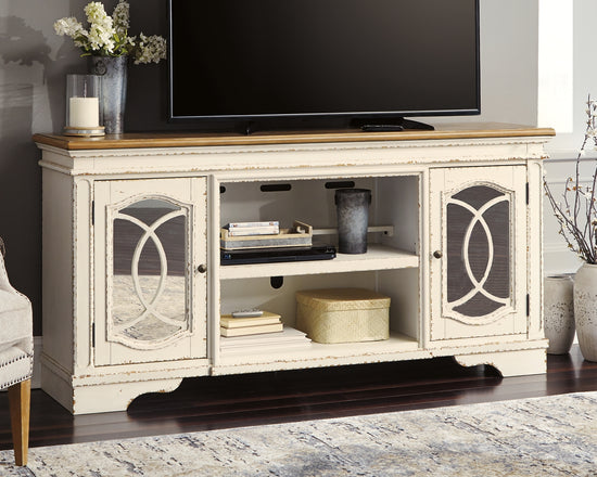 Realyn 74" TV Stand - Valley Furniture Store