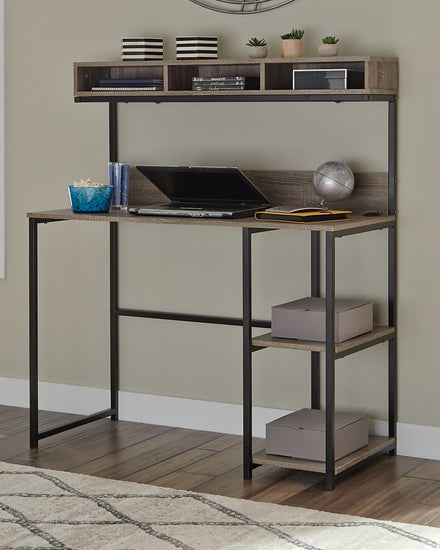 Daylicrew Home Office Desk and Hutch - Valley Furniture Store